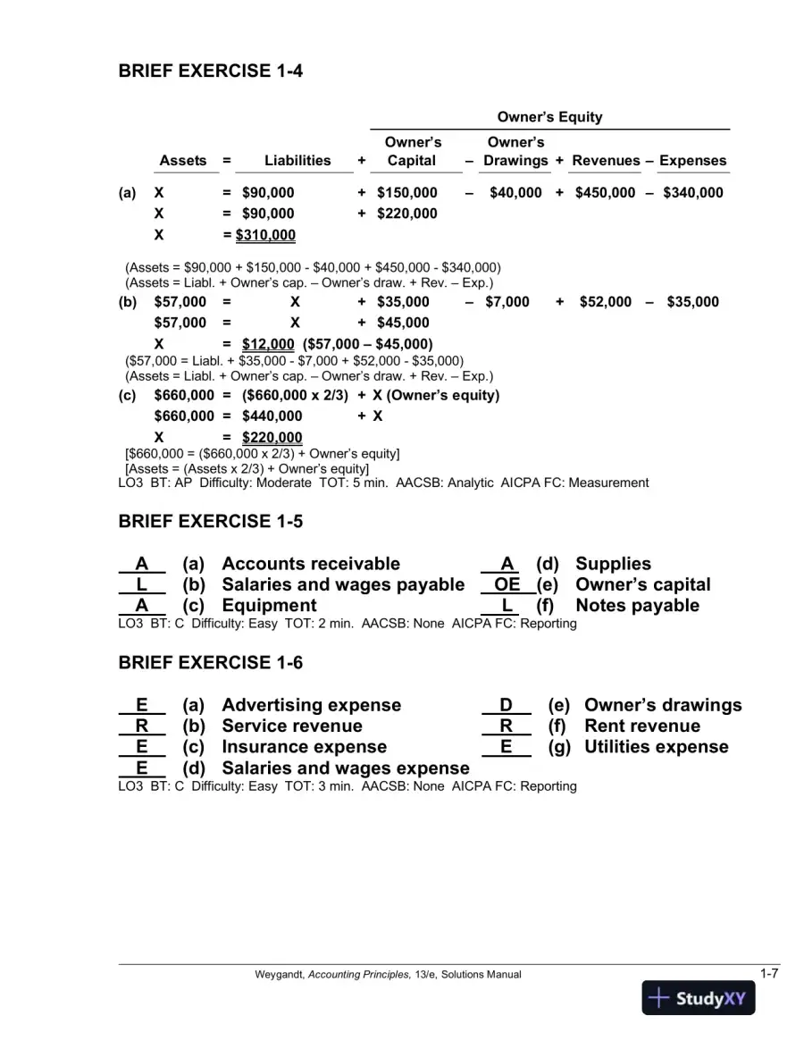 Solution Manual For Accounting Principles, 13th Edition, page 8