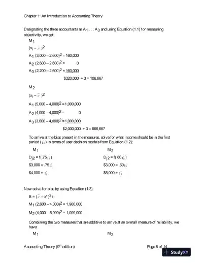 Solution Manual for Accounting Theory: Conceptual Issues in a Political and Economic Environment , 8th Edition - Page 9 preview image