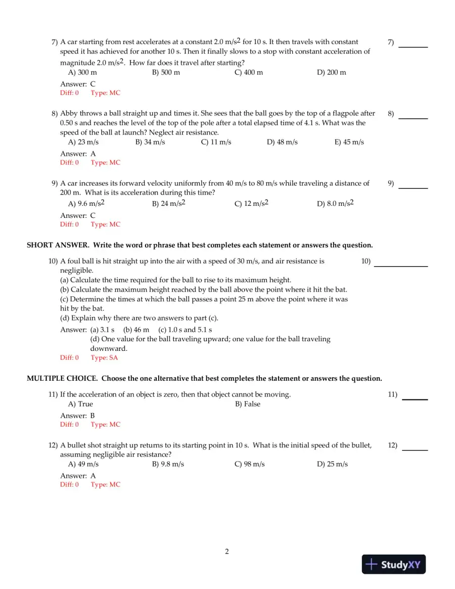 Physics: Principles With Applications, 7th Edition Test Bank, page 11