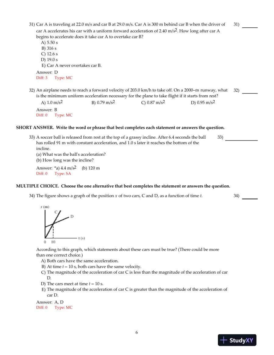 Physics: Principles With Applications, 7th Edition Test Bank, page 15