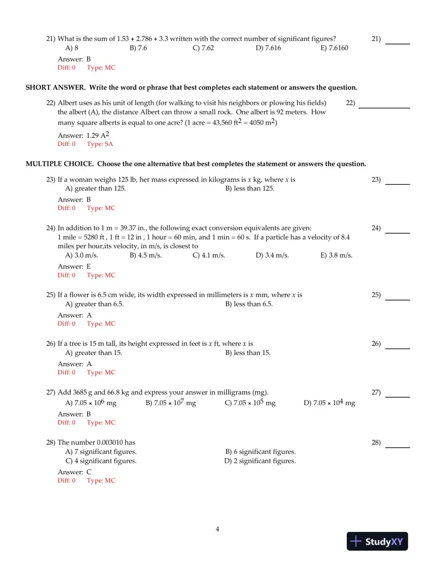 Physics: Principles With Applications, 7th Edition Test Bank, page 5