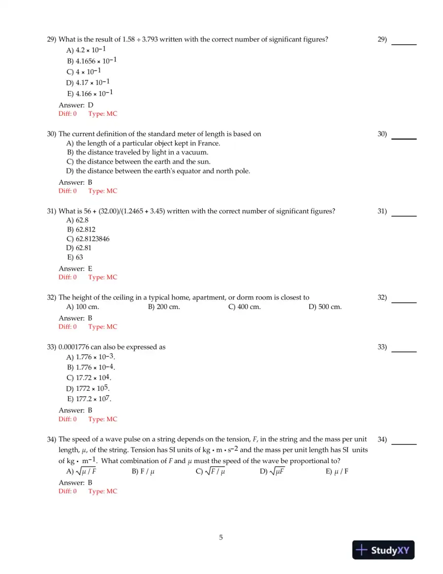 Physics: Principles With Applications, 7th Edition Test Bank, page 6