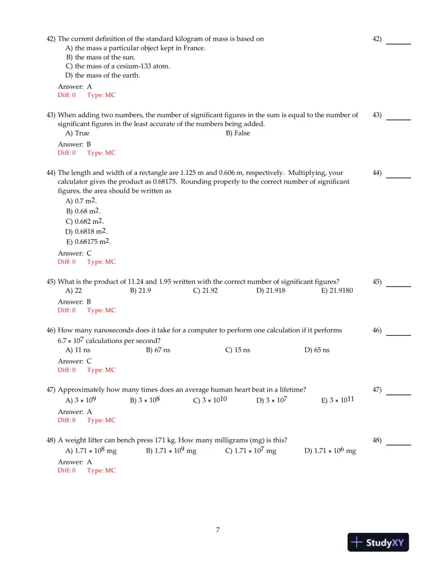 Physics: Principles With Applications, 7th Edition Test Bank, page 8