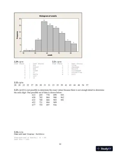 Introduction to Business Statistics, 7th Edition Solution Manual - Page 10 preview image