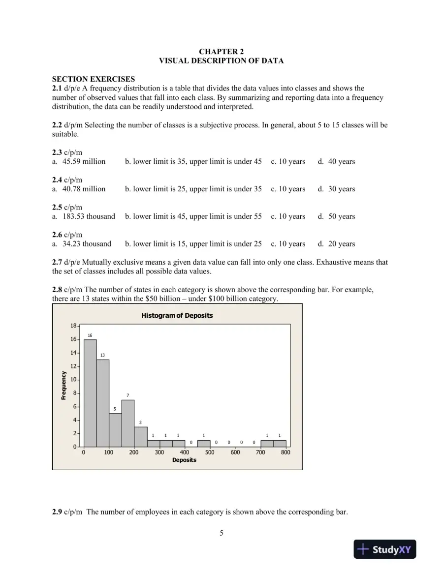 Introduction to Business Statistics, 7th Edition Solution Manual, page 5