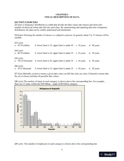 Introduction to Business Statistics, 7th Edition Solution Manual - Page 5 preview image