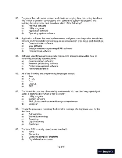 Test Bank For Core Concepts Of Accounting Information Systems, 12th Edition - Page 11 preview image