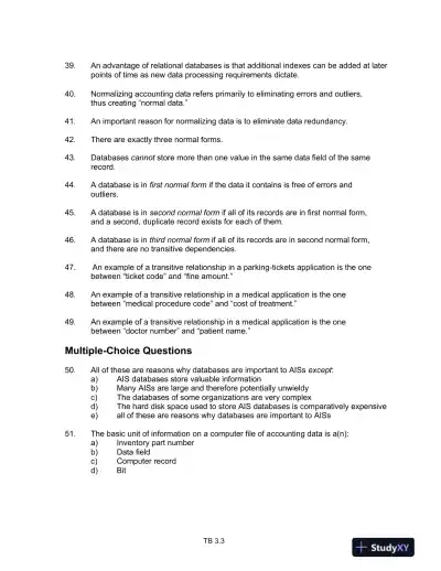 Test Bank For Core Concepts Of Accounting Information Systems, 12th Edition - Page 16 preview image