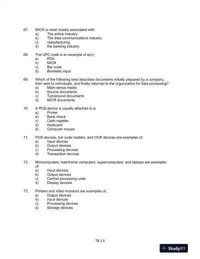 Test Bank For Core Concepts Of Accounting Information Systems, 12th Edition - Page 6 preview image