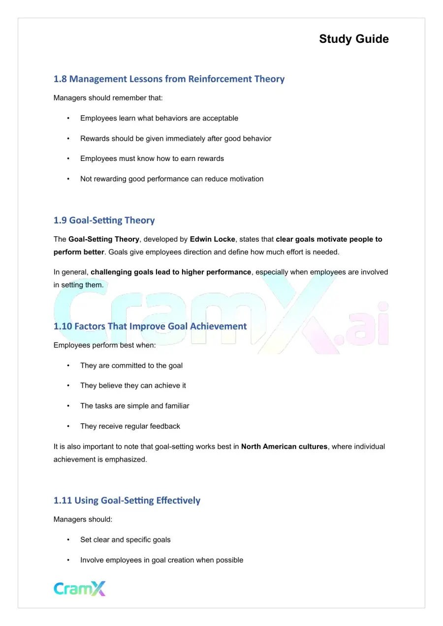 Principles of Management - Motivating and Rewarding Employees, page 4