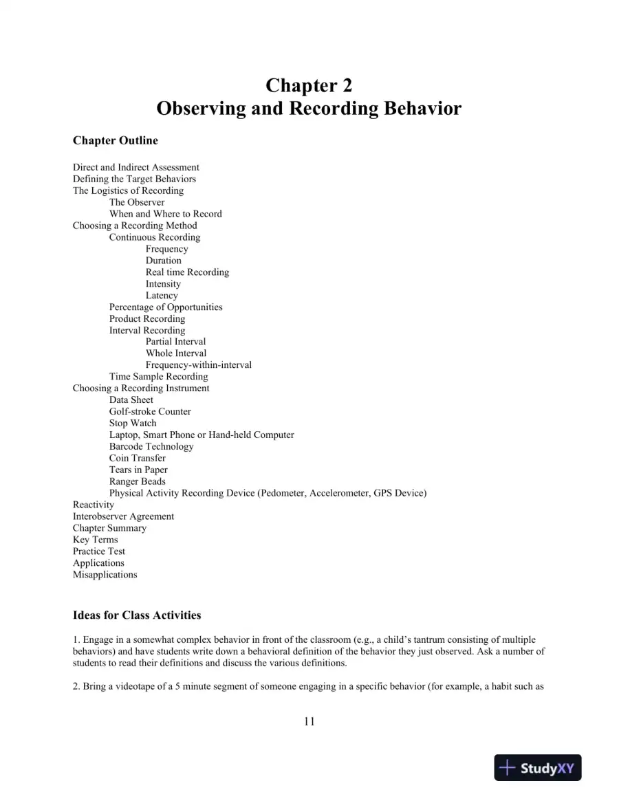 Solution Manual for Behavior Modification: Principles and Procedures, 6th Edition, page 16