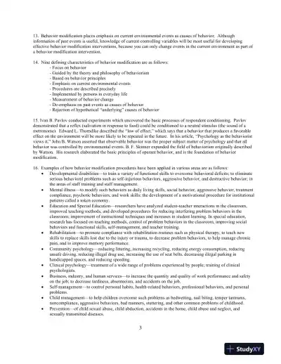 Solution Manual for Behavior Modification: Principles and Procedures, 6th Edition - Page 8 preview image