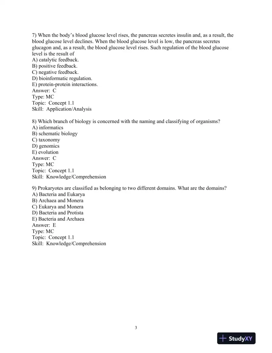 Test Bank For Campbell Biology, First Canadian Edition, page 7