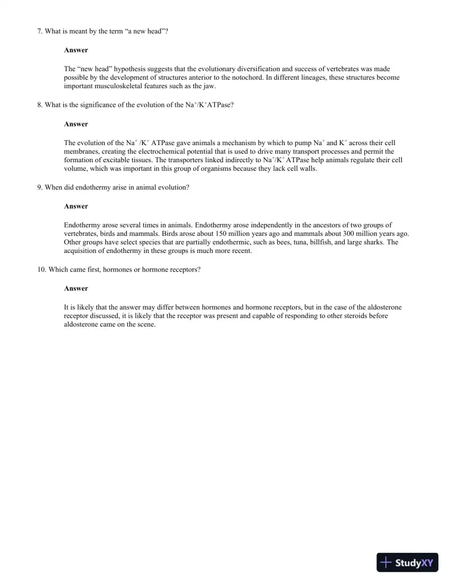 Solution Manual for Principles of Animal Physiology, 3rd Edition, page 12