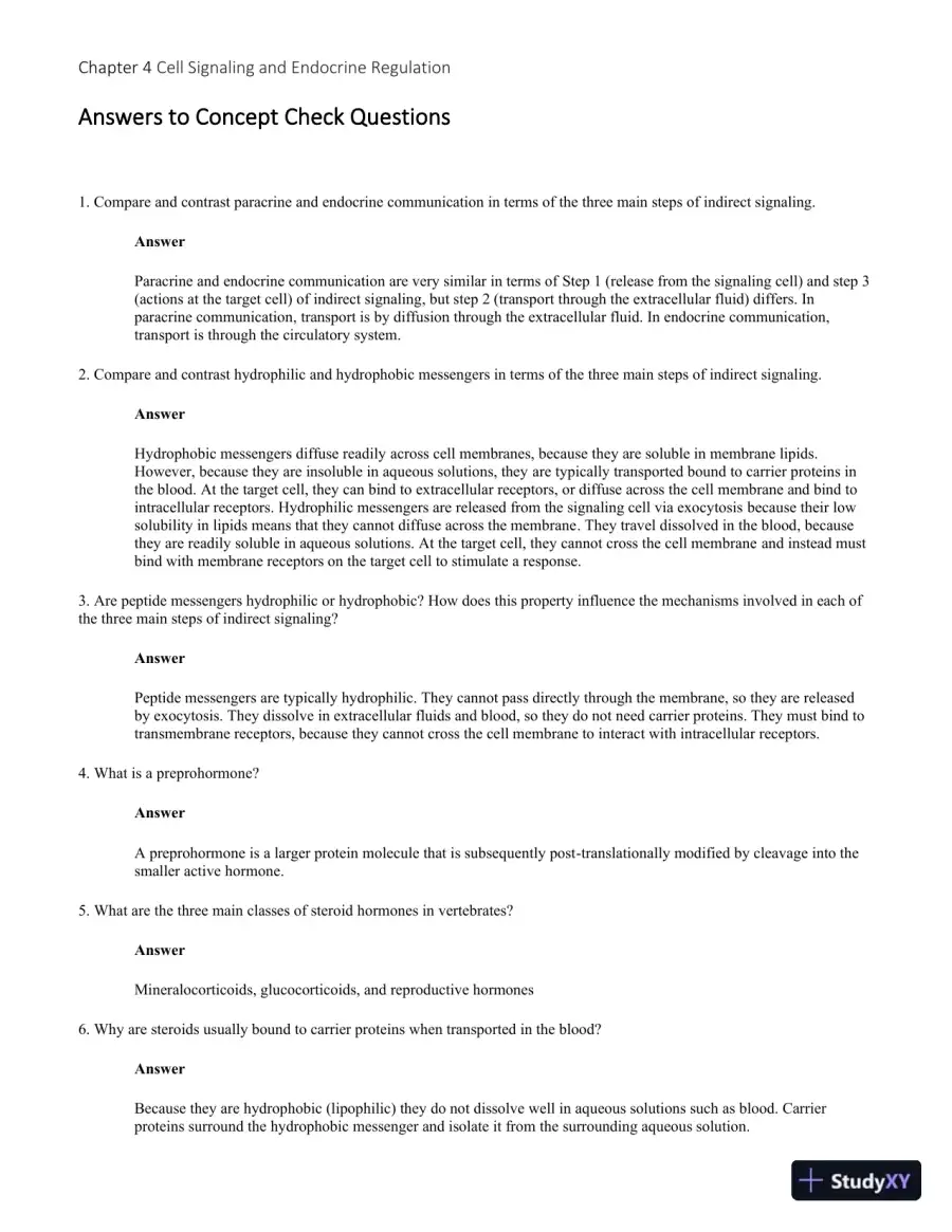 Solution Manual for Principles of Animal Physiology, 3rd Edition, page 28