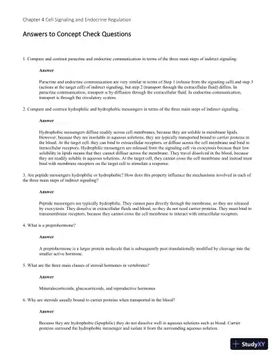 Solution Manual for Principles of Animal Physiology, 3rd Edition - Page 28 preview image