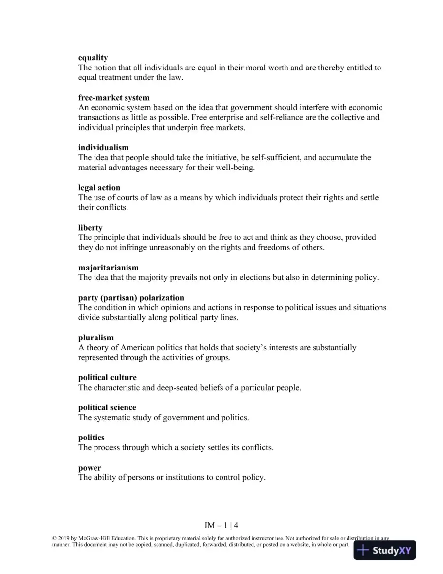 Class Notes For We The People, 13th Edition, page 5