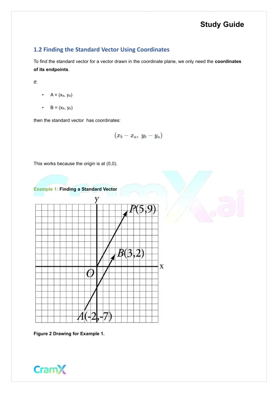 Trigonometry - Vectors, page 2