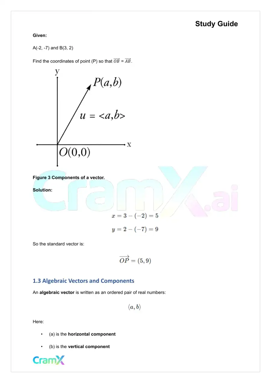 Trigonometry - Vectors, page 3