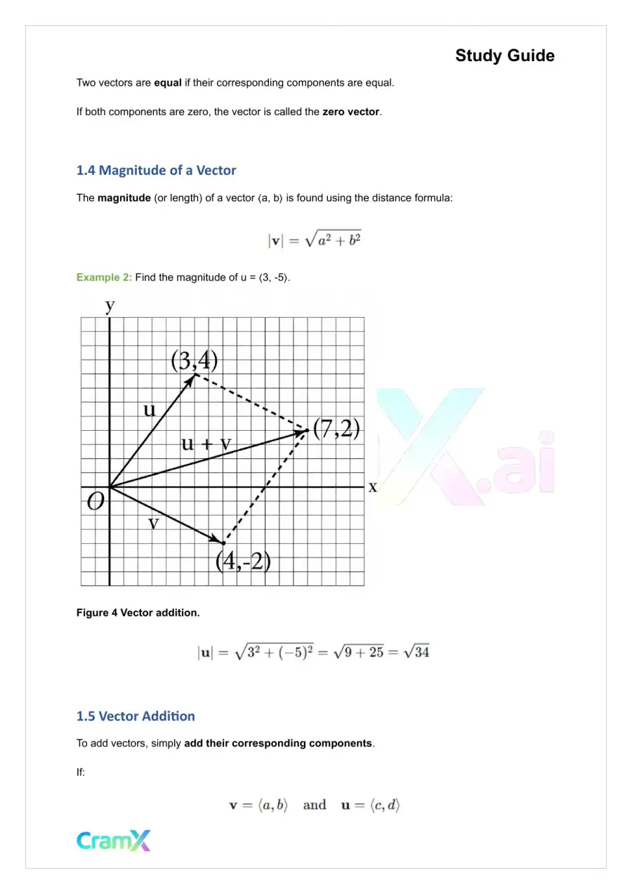 Trigonometry - Vectors, page 4