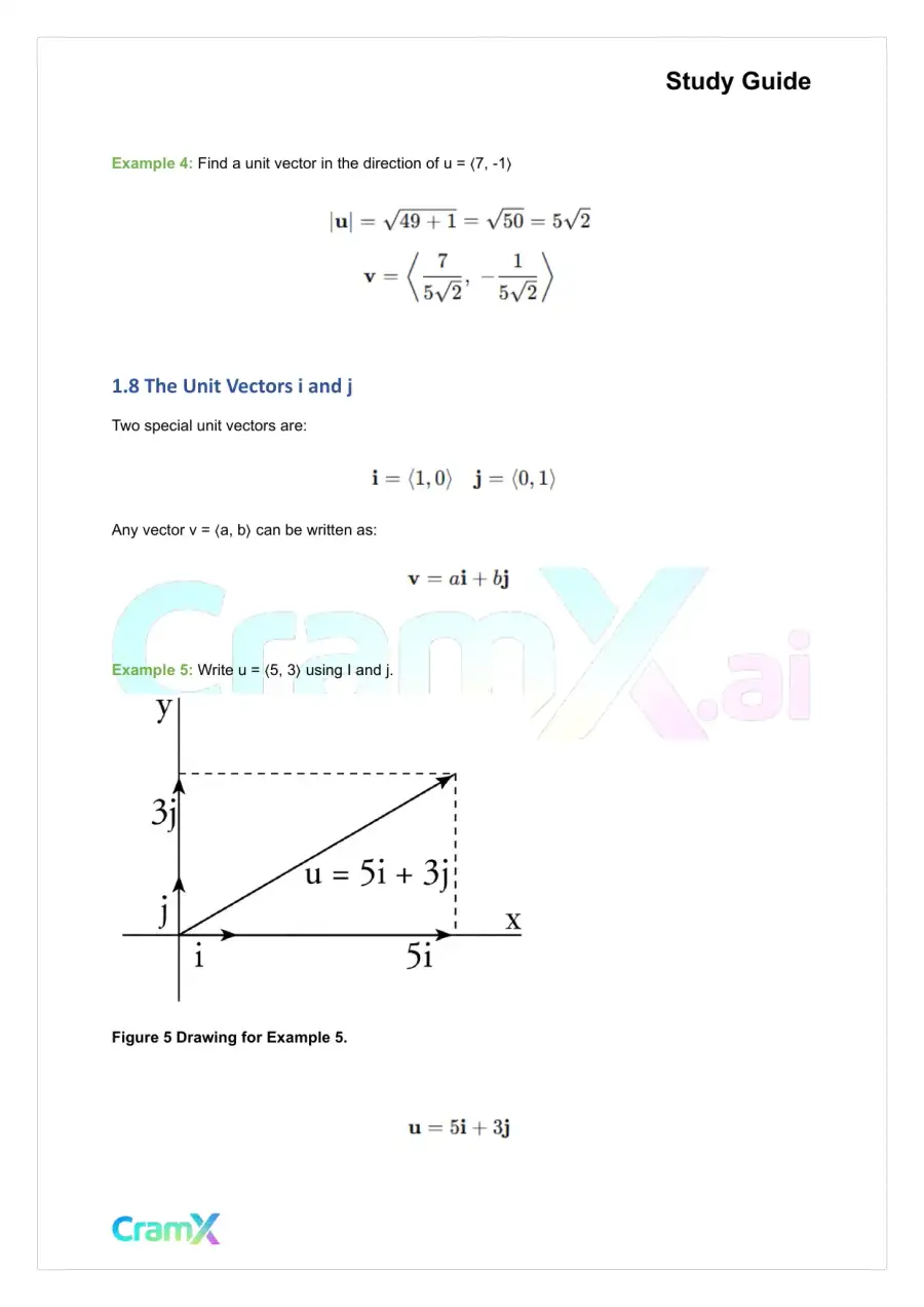 Trigonometry - Vectors, page 6