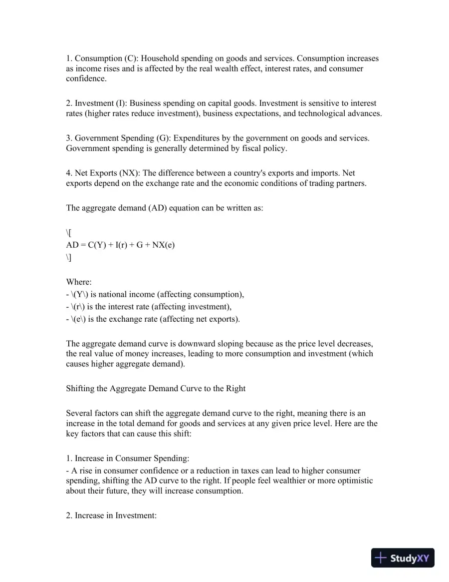 Macroeconomic Concepts And Analysis: Understanding Consumption, Aggregate Demand, And Government Purchases, page 3