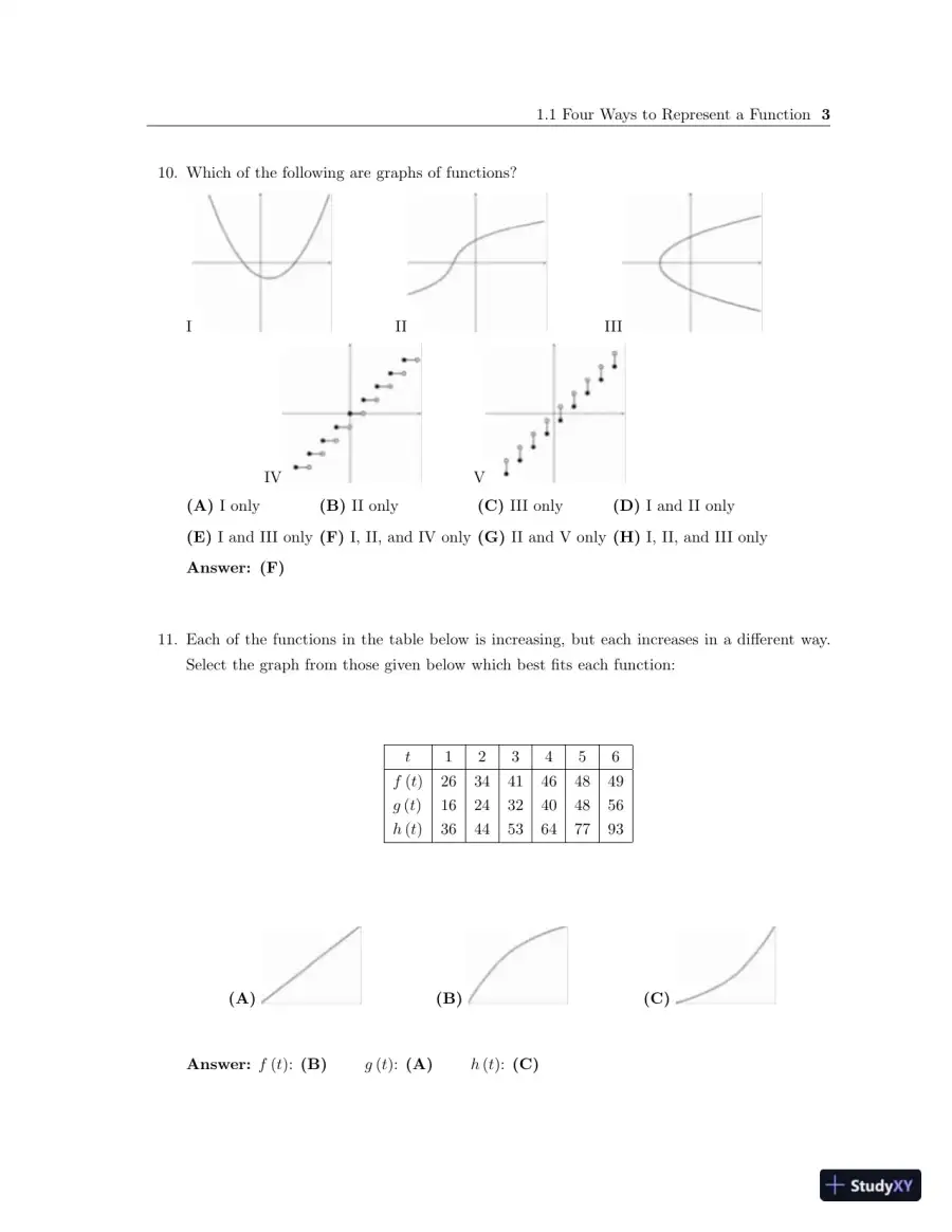Test Bank for Calculus: Concepts and Contexts, Enhanced 4th Edition, page 11