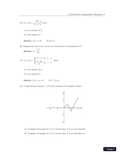 Test Bank for Calculus: Concepts and Contexts, Enhanced 4th Edition - Page 15 preview image