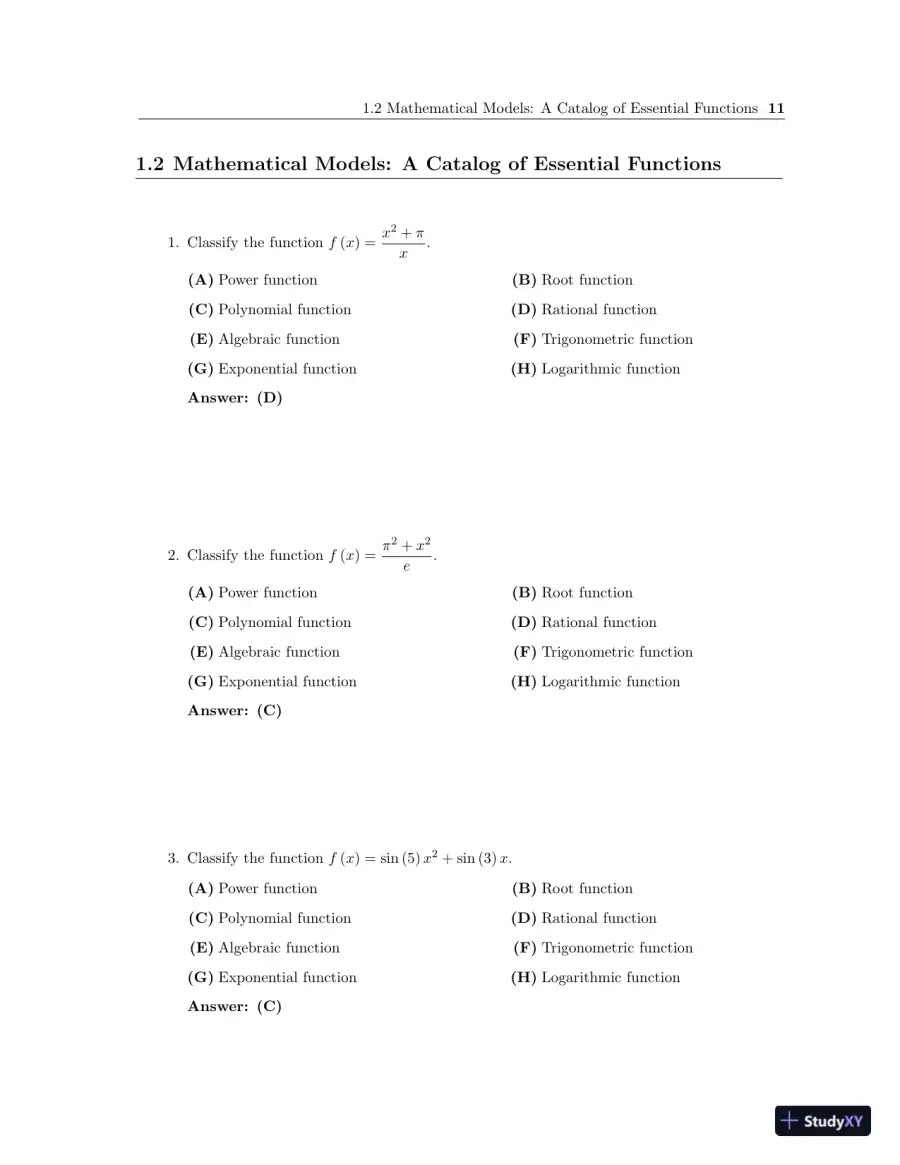 Test Bank for Calculus: Concepts and Contexts, Enhanced 4th Edition, page 19