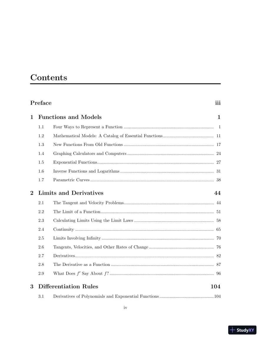 Test Bank for Calculus: Concepts and Contexts, Enhanced 4th Edition, page 4