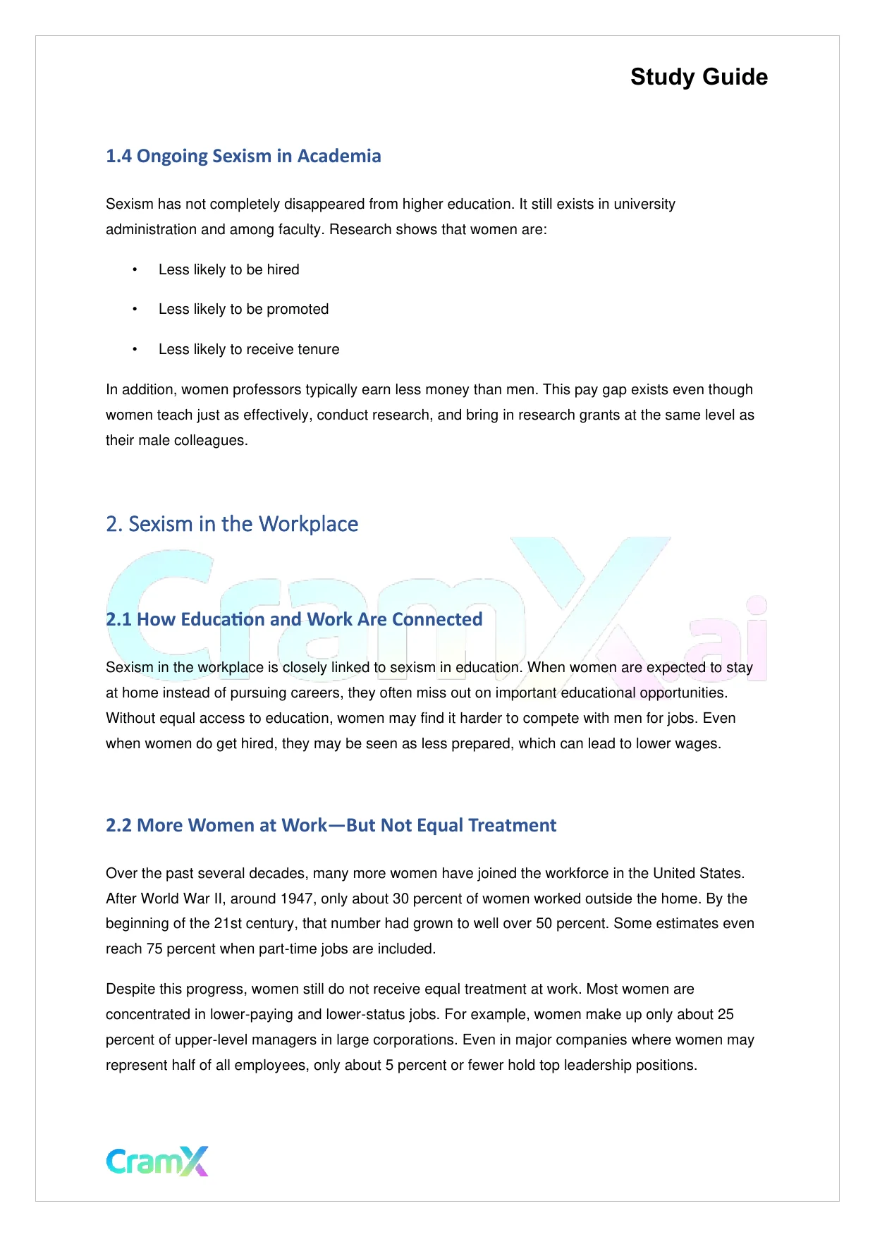 Sociology - Sex and Gender - Page 2 preview image