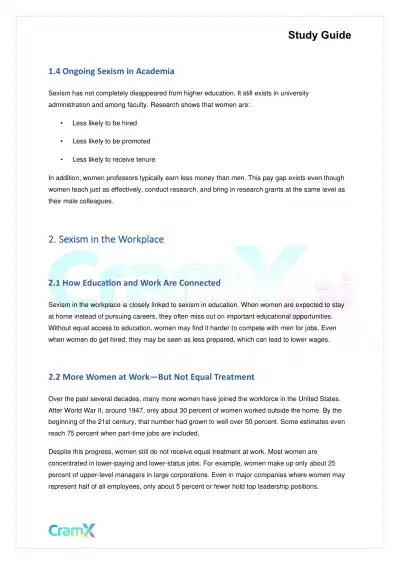 Sociology - Sex and Gender - Page 2 preview image