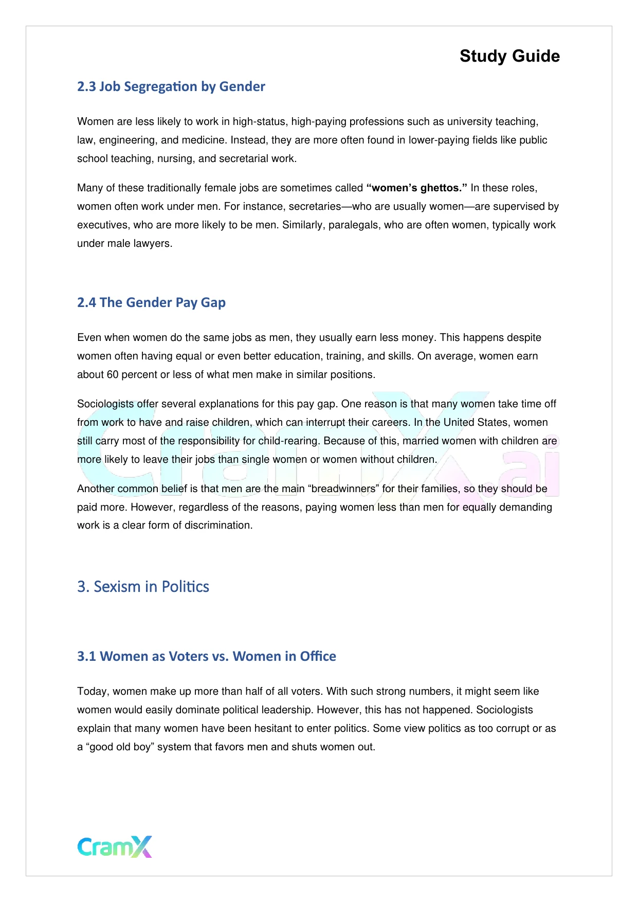 Sociology - Sex and Gender - Page 3 preview image