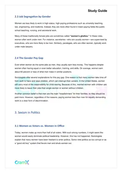 Sociology - Sex and Gender - Page 3 preview image