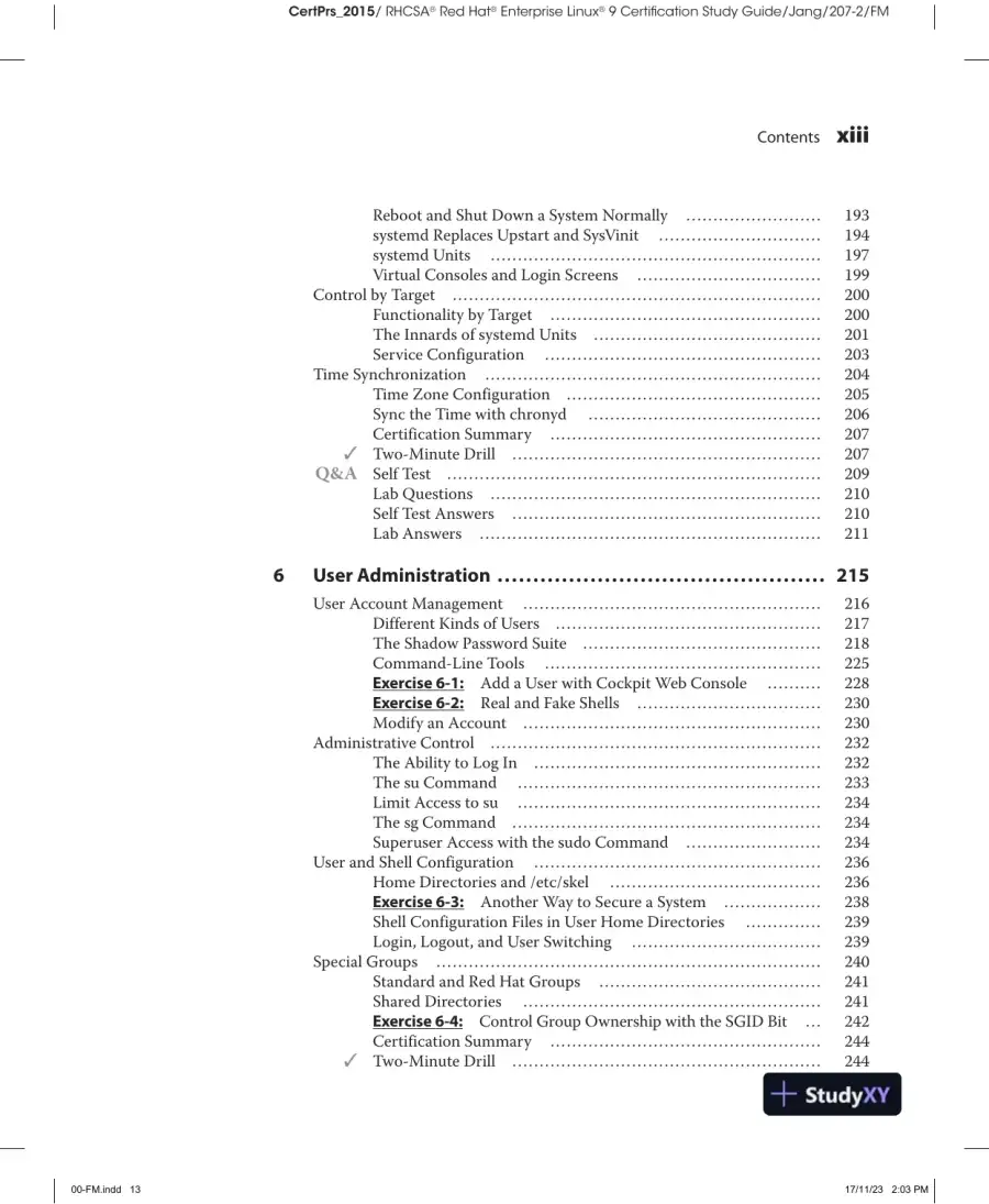 RHCSA Red Hat Enterprise Linux 9 Certification Study Guide EX200 (2023), page 15