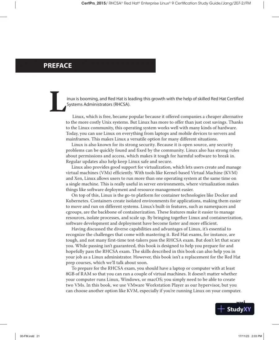RHCSA Red Hat Enterprise Linux 9 Certification Study Guide EX200 (2023), page 23