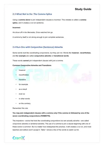 Grammar - Common Sentence Errors - Page 3 preview image