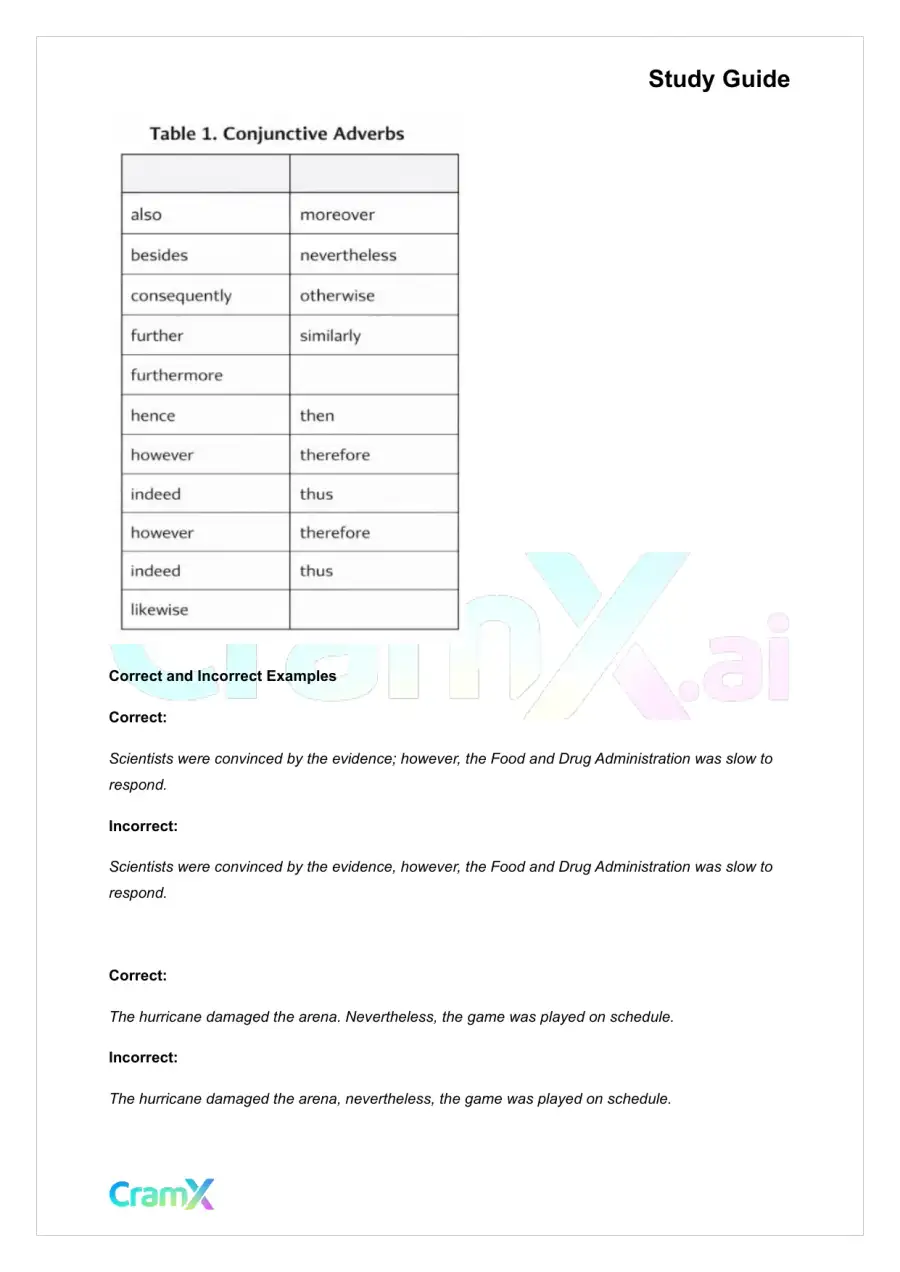 Grammar - Common Sentence Errors, page 4