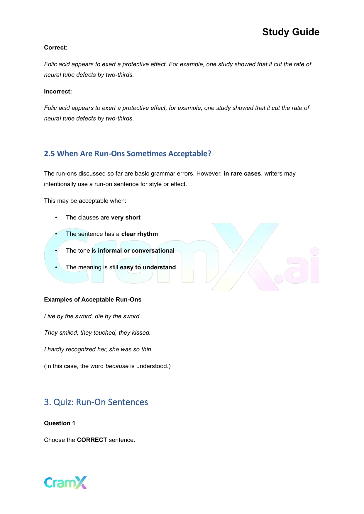 Grammar - Common Sentence Errors - Page 5 preview image