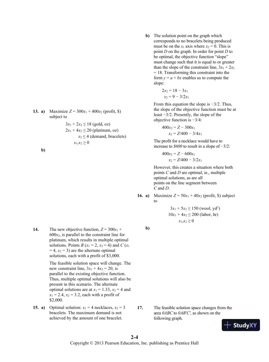 Solution Manual For Introduction To Management Science, 11th Edition, page 12