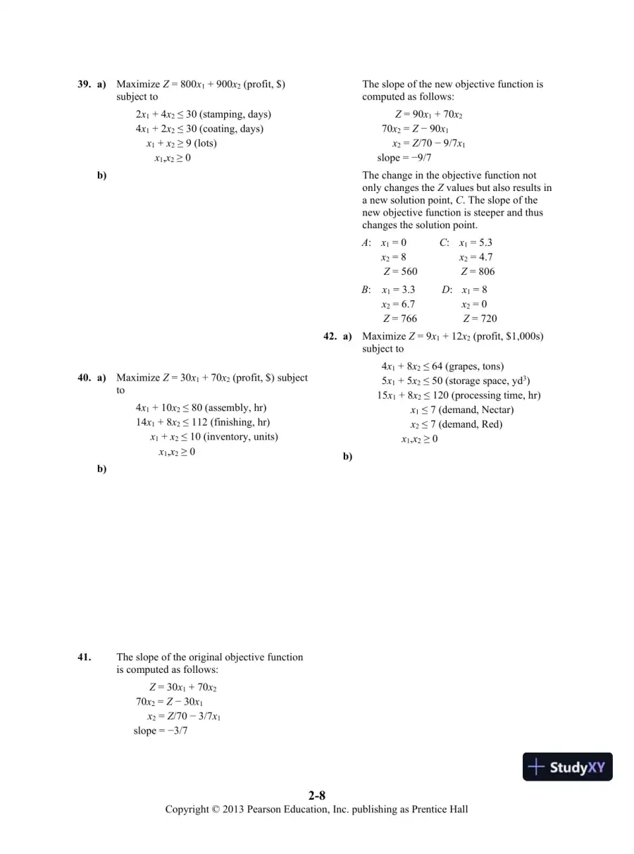 Solution Manual For Introduction To Management Science, 11th Edition, page 16