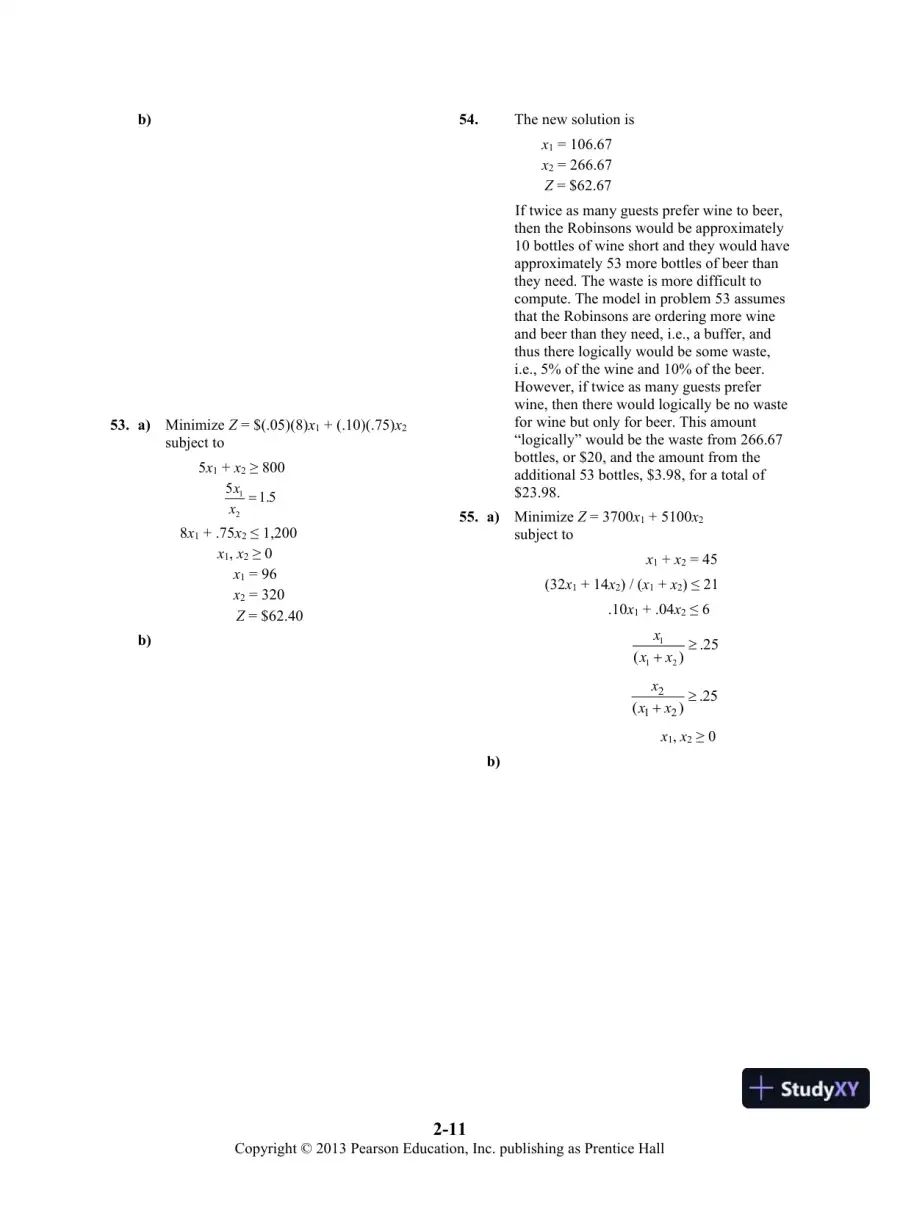 Solution Manual For Introduction To Management Science, 11th Edition, page 19