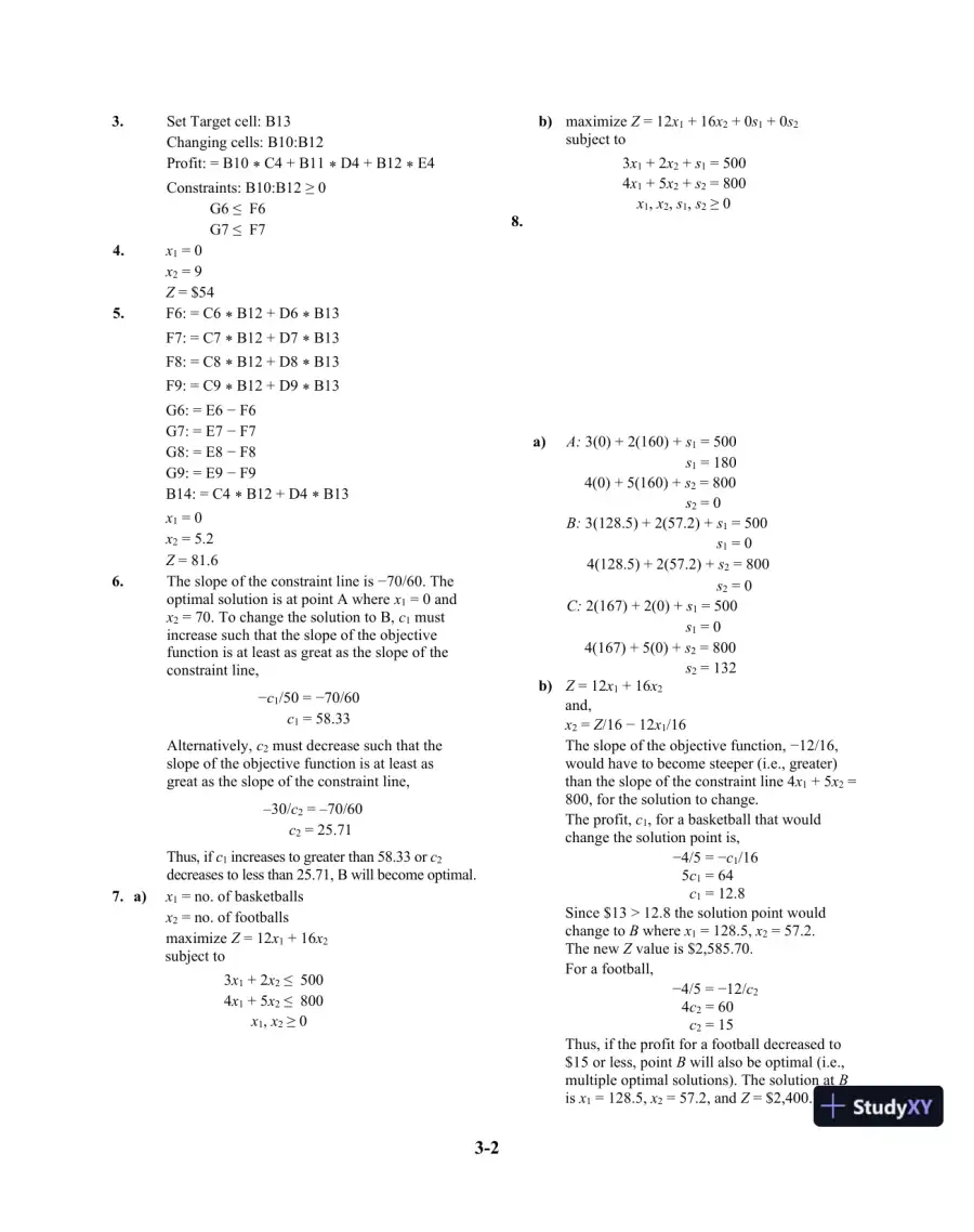 Solution Manual For Introduction To Management Science, 11th Edition, page 25