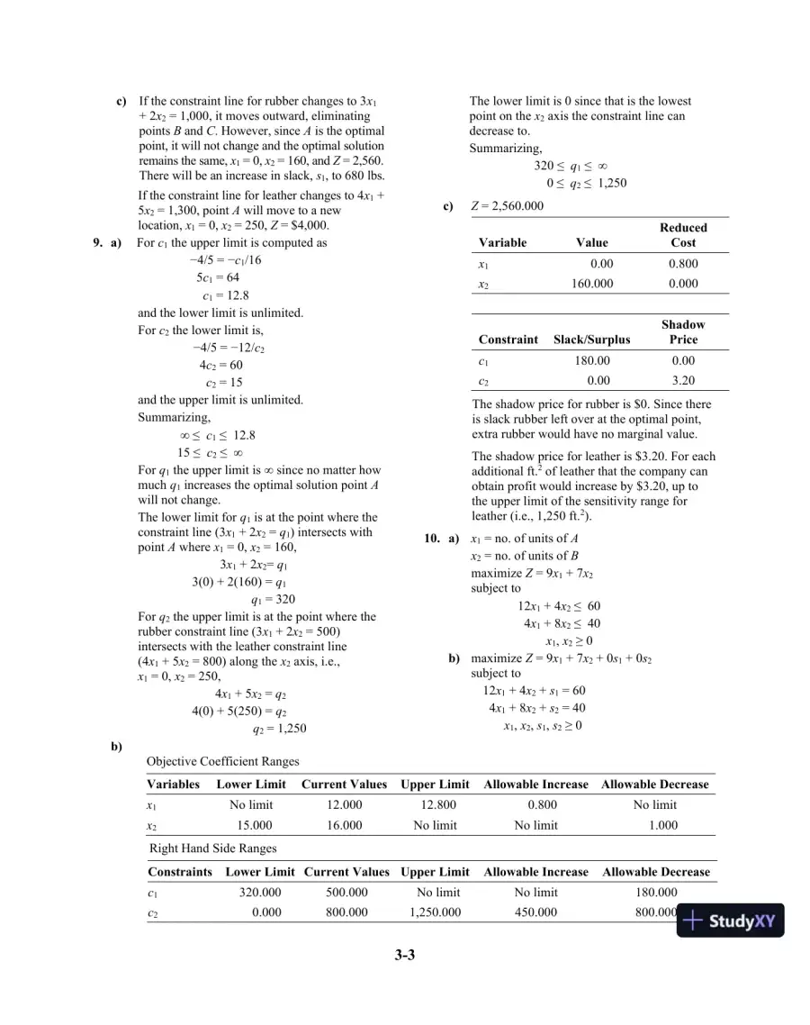 Solution Manual For Introduction To Management Science, 11th Edition, page 26