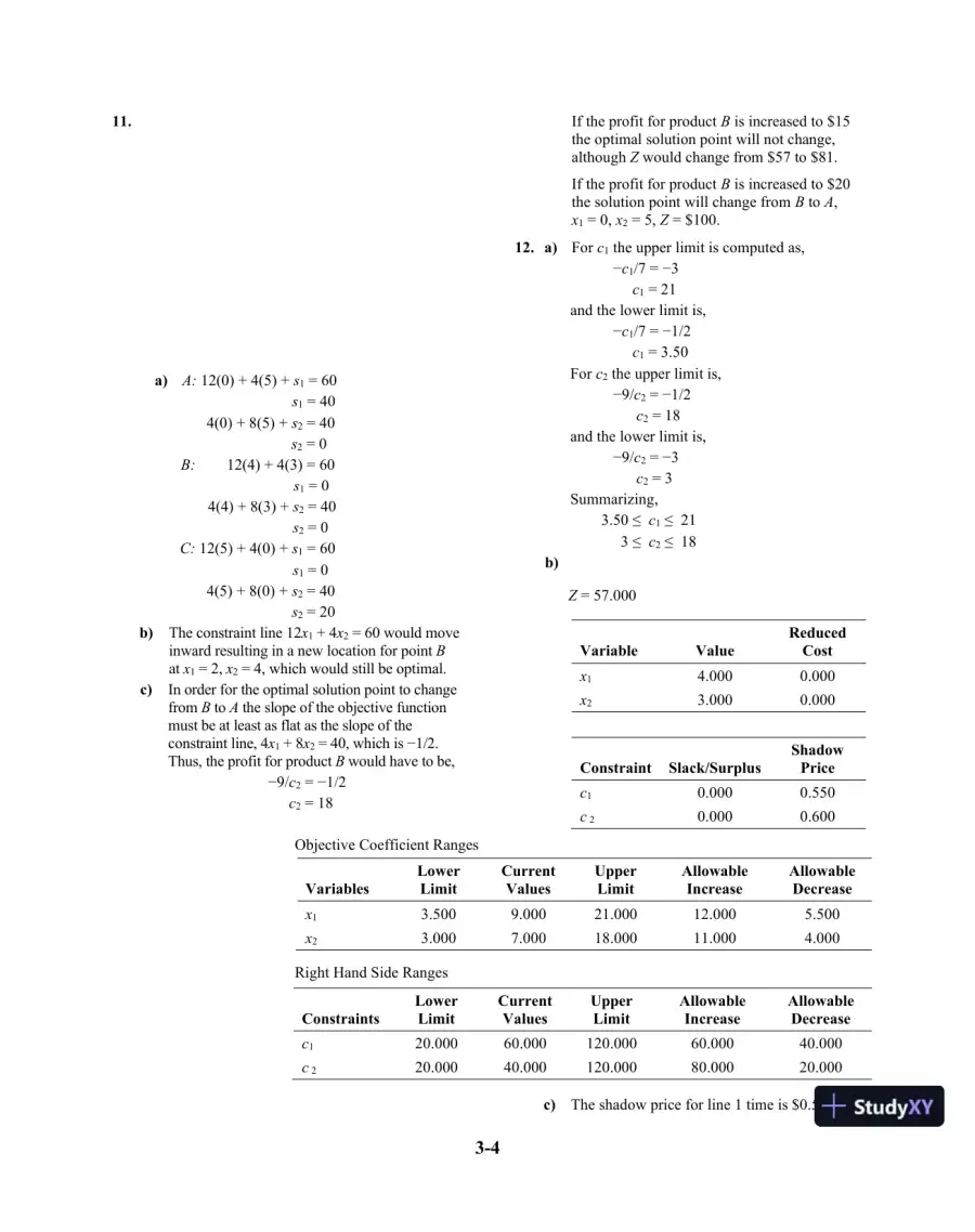 Solution Manual For Introduction To Management Science, 11th Edition, page 27