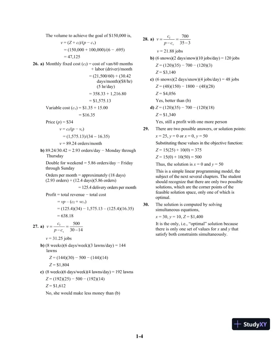 Solution Manual For Introduction To Management Science, 11th Edition, page 5