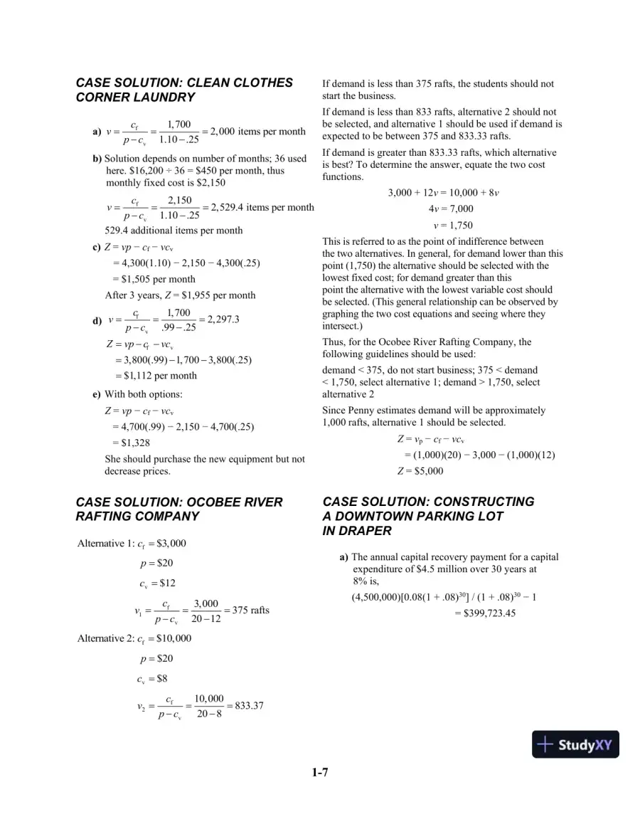 Solution Manual For Introduction To Management Science, 11th Edition, page 8