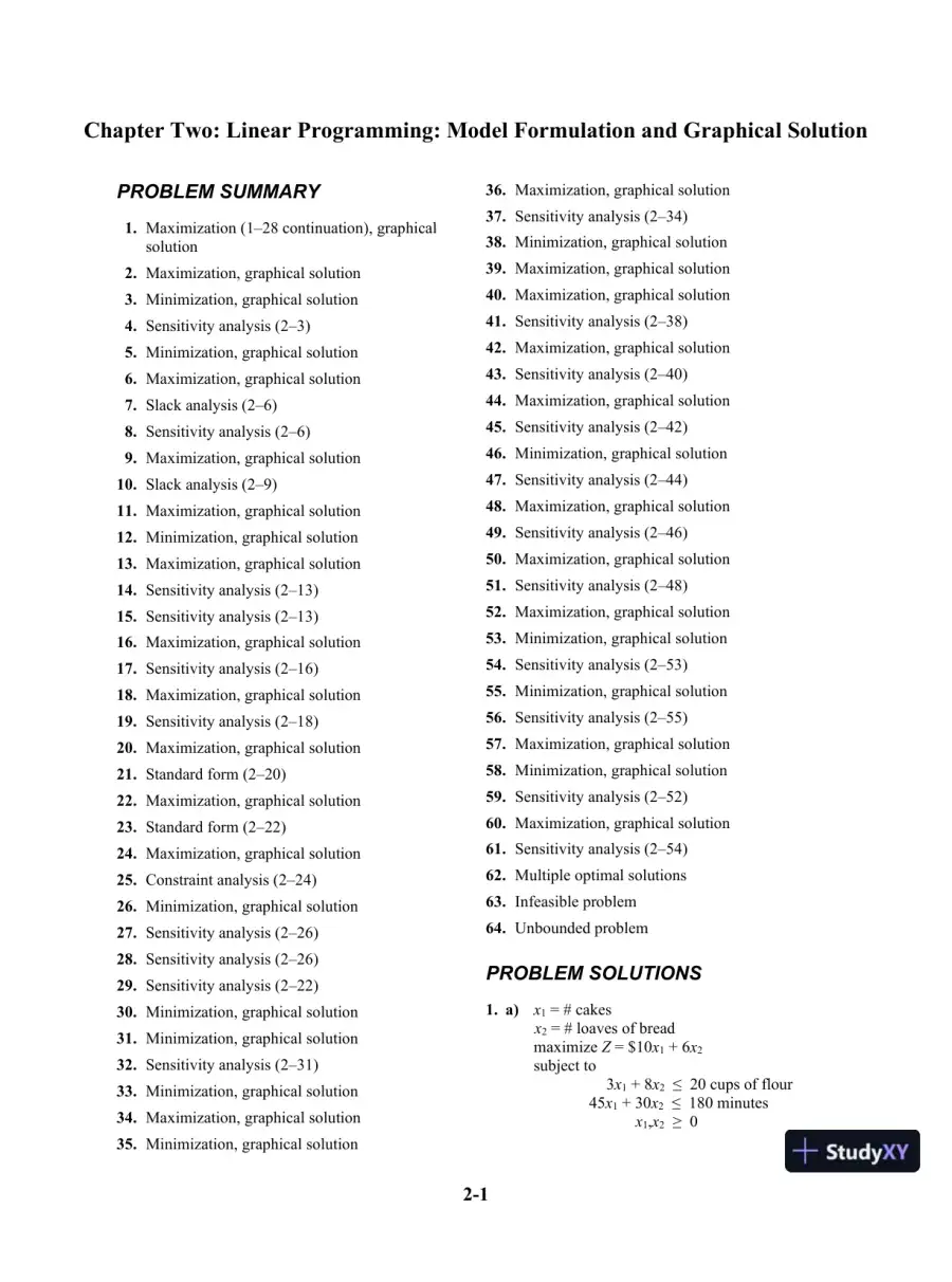 Solution Manual For Introduction To Management Science, 11th Edition, page 9