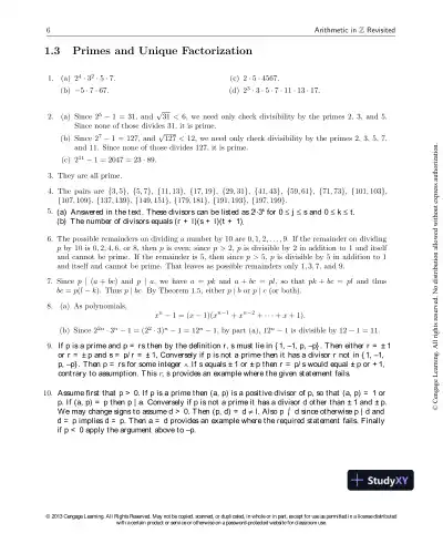 Abstract Algebra : An Introduction, 3rd Edition Solution Manual - Page 9 preview image