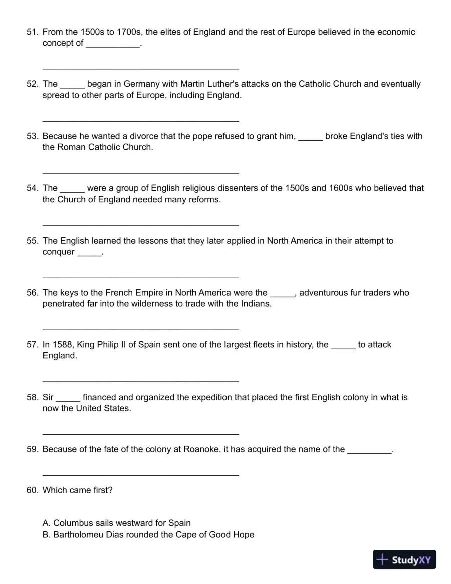 American History: A Survey 12th Edition Test Bank, page 11